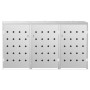 Cobertizo para 3 contenedores de basura acero inoxidable 240 L de vidaXL, Soportes para contenedores de residuos - Ref: Foro2...
