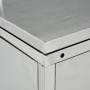 Cobertizo para 3 contenedores de basura acero inoxidable 240 L de vidaXL, Soportes para contenedores de residuos - Ref: Foro2...