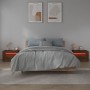 Mesitas de noche con LED 2 uds marrón roble 60x35x40 cm de vidaXL, Mesitas de noche - Ref: Foro24-3144974, Precio: 127,33 €, ...