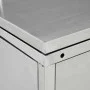 Cobertizo contenedor de basura doble acero inoxidable 240L de vidaXL, Soportes para contenedores de residuos - Ref: Foro24-14...