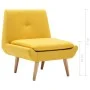 Gepolsterter Sessel mit gelbem Stoff von vidaXL, Sessel - Ref: Foro24-246986, Preis: 167,19 €, Rabatt: %