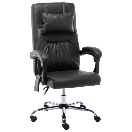 Silla de oficina de masaje de cuero sintético negra de vidaXL, Sillas de oficina - Ref: Foro24-20292, Precio: 165,89 €, Descu...