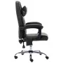 Silla de oficina de masaje de cuero sintético negra de vidaXL, Sillas de oficina - Ref: Foro24-20292, Precio: 163,23 €, Descu...