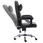 Silla de oficina de masaje de cuero sintético negra de vidaXL, Sillas de oficina - Ref: Foro24-20292, Precio: 163,23 €, Descu...