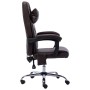 Silla de oficina de masaje de cuero sintético marrón de vidaXL, Sillas de oficina - Ref: Foro24-20293, Precio: 170,94 €, Desc...