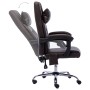 Silla de oficina de masaje de cuero sintético marrón de vidaXL, Sillas de oficina - Ref: Foro24-20293, Precio: 170,94 €, Desc...