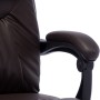 Silla de oficina de masaje de cuero sintético marrón de vidaXL, Sillas de oficina - Ref: Foro24-20293, Precio: 170,94 €, Desc...