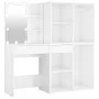 Dresser with LED lights and 2 glossy white plywood cabinets by vidaXL, Bedroom Dressers - Ref: Foro24-3082032, Price: 209,14 ...