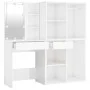 Dresser with LED lights and 2 glossy white plywood cabinets by vidaXL, Bedroom Dressers - Ref: Foro24-3082032, Price: 209,14 ...