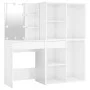 Dresser with LED lights and 2 glossy white plywood cabinets by vidaXL, Bedroom Dressers - Ref: Foro24-3082032, Price: 209,14 ...