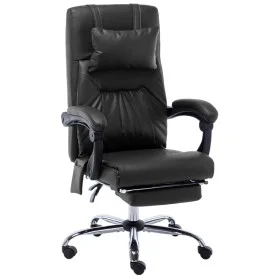 Silla de oficina de masaje de cuero sintético negra de vidaXL, Sillas de oficina - Ref: Foro24-20296, Precio: 211,52 €, Descu...