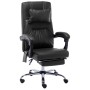 Silla de oficina de masaje de cuero sintético negra de vidaXL, Sillas de oficina - Ref: Foro24-20296, Precio: 215,13 €, Descu...