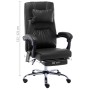 Silla de oficina de masaje de cuero sintético negra de vidaXL, Sillas de oficina - Ref: Foro24-20296, Precio: 215,13 €, Descu...