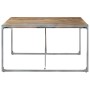 Mesa de comedor madera de mango rugosa 140x140x75 cm de vidaXL, Mesas de cocina y de comedor - Ref: Foro24-321575, Precio: 19...