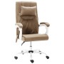 Silla de oficina de masaje de tela gris taupe de vidaXL, Sillas de oficina - Ref: Foro24-20316, Precio: 190,60 €, Descuento: %