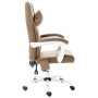 Silla de oficina de masaje de tela gris taupe de vidaXL, Sillas de oficina - Ref: Foro24-20316, Precio: 190,60 €, Descuento: %