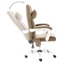 Silla de oficina de masaje de tela gris taupe de vidaXL, Sillas de oficina - Ref: Foro24-20316, Precio: 190,60 €, Descuento: %