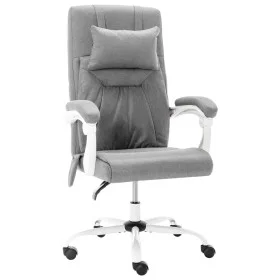 Silla de oficina de masaje de tela gris de vidaXL, Sillas de oficina - Ref: Foro24-20318, Precio: 185,03 €, Descuento: %