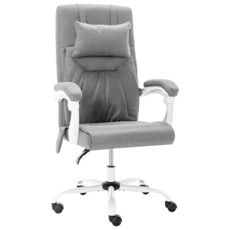 Silla de oficina de masaje de tela gris de vidaXL, Sillas de oficina - Ref: Foro24-20318, Precio: 187,84 €, Descuento: %