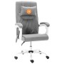 Silla de oficina de masaje de tela gris de vidaXL, Sillas de oficina - Ref: Foro24-20318, Precio: 187,84 €, Descuento: %