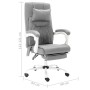 Silla de oficina de masaje de tela gris de vidaXL, Sillas de oficina - Ref: Foro24-20318, Precio: 187,84 €, Descuento: %