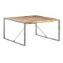 Mesa de comedor madera de mango rugosa 140x140x75 cm de vidaXL, Mesas de cocina y de comedor - Ref: Foro24-321575, Precio: 19...
