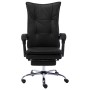 Silla de oficina de cuero sintético negra de vidaXL, Sillas de oficina - Ref: Foro24-20352, Precio: 181,84 €, Descuento: %