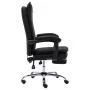 Silla de oficina de cuero sintético negra de vidaXL, Sillas de oficina - Ref: Foro24-20352, Precio: 179,29 €, Descuento: %