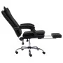 Silla de oficina de cuero sintético negra de vidaXL, Sillas de oficina - Ref: Foro24-20352, Precio: 179,29 €, Descuento: %