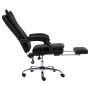 Silla de oficina de cuero sintético negra de vidaXL, Sillas de oficina - Ref: Foro24-20352, Precio: 181,84 €, Descuento: %