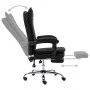 Silla de oficina de cuero sintético negra de vidaXL, Sillas de oficina - Ref: Foro24-20352, Precio: 179,29 €, Descuento: %