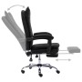 Silla de oficina de cuero sintético negra de vidaXL, Sillas de oficina - Ref: Foro24-20352, Precio: 181,84 €, Descuento: %