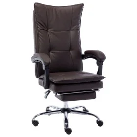 Silla de oficina de cuero sintético marrón de vidaXL, Sillas de oficina - Ref: Foro24-20353, Precio: 172,95 €, Descuento: %