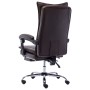 Silla de oficina de cuero sintético marrón de vidaXL, Sillas de oficina - Ref: Foro24-20353, Precio: 175,33 €, Descuento: %