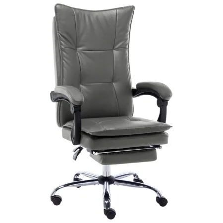 Silla de oficina de cuero sintético gris antracita de vidaXL, Sillas de oficina - Ref: Foro24-20354, Precio: 173,03 €, Descue...