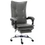 Silla de oficina de cuero sintético gris antracita de vidaXL, Sillas de oficina - Ref: Foro24-20354, Precio: 173,03 €, Descue...