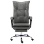 Silla de oficina de cuero sintético gris antracita de vidaXL, Sillas de oficina - Ref: Foro24-20354, Precio: 173,03 €, Descue...
