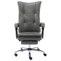 Silla de oficina de cuero sintético gris antracita de vidaXL, Sillas de oficina - Ref: Foro24-20354, Precio: 175,45 €, Descue...