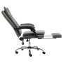 Silla de oficina de cuero sintético gris antracita de vidaXL, Sillas de oficina - Ref: Foro24-20354, Precio: 173,03 €, Descue...