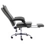 Silla de oficina de cuero sintético gris antracita de vidaXL, Sillas de oficina - Ref: Foro24-20354, Precio: 175,45 €, Descue...