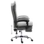 Silla de oficina de cuero sintético gris antracita de vidaXL, Sillas de oficina - Ref: Foro24-20354, Precio: 173,03 €, Descue...