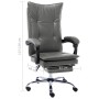 Silla de oficina de cuero sintético gris antracita de vidaXL, Sillas de oficina - Ref: Foro24-20354, Precio: 175,45 €, Descue...