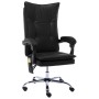 Silla de oficina de masaje de cuero sintético negra de vidaXL, Sillas de oficina - Ref: Foro24-20356, Precio: 210,69 €, Descu...