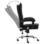 Silla de oficina de masaje de cuero sintético negra de vidaXL, Sillas de oficina - Ref: Foro24-20356, Precio: 210,69 €, Descu...