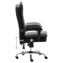 Silla de oficina de masaje de cuero sintético negra de vidaXL, Sillas de oficina - Ref: Foro24-20356, Precio: 210,69 €, Descu...