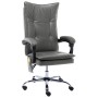 Silla de oficina de masaje de cuero sintético gris antracita de vidaXL, Sillas de oficina - Ref: Foro24-20358, Precio: 200,33...