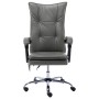 Silla de oficina de masaje de cuero sintético gris antracita de vidaXL, Sillas de oficina - Ref: Foro24-20358, Precio: 200,33...