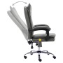 Silla de oficina de masaje de cuero sintético gris antracita de vidaXL, Sillas de oficina - Ref: Foro24-20358, Precio: 200,33...