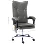 Silla de oficina de masaje de cuero sintético gris antracita de vidaXL, Sillas de oficina - Ref: Foro24-20358, Precio: 200,33...