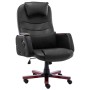 Silla de oficina de masaje de cuero sintético negra de vidaXL, Sillas de oficina - Ref: Foro24-20379, Precio: 262,01 €, Descu...